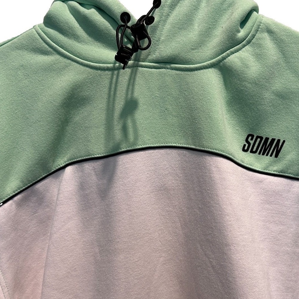SDMN Sidemen Clothing Hoodie XXXL Mens Mint Green White Colorblock Pullover Logo